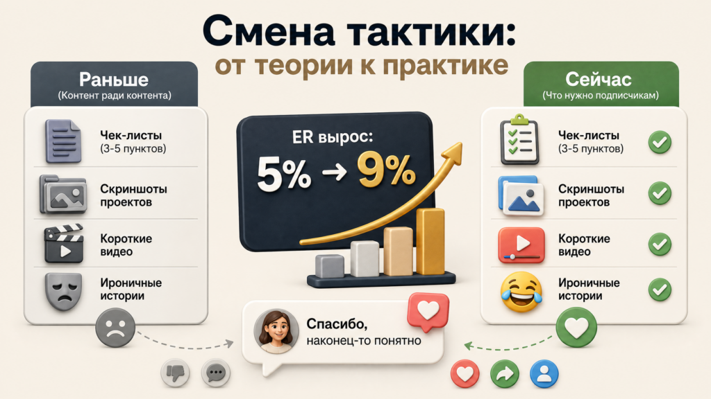 «Тогда я сменил тактику: перестал делать «контент ради контента»