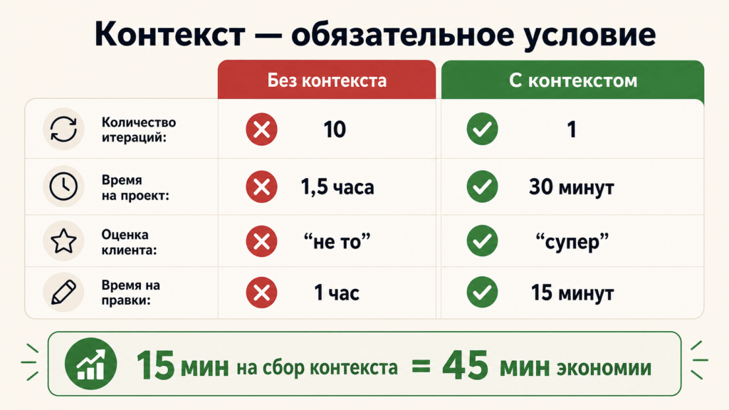 «Именно тогда я понял: контекст — это не опция, это обязательное условие»