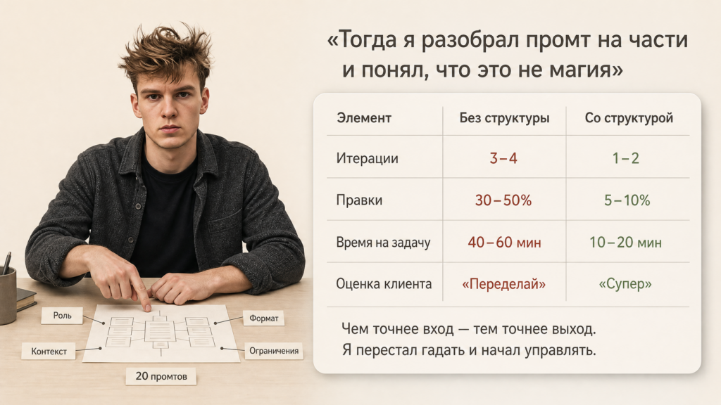 «Тогда я разобрал промт на части и понял, что это не магия»